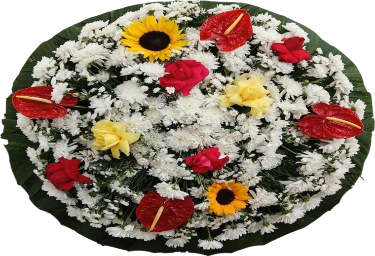 Coroa de flores Premium Colorida — código 40181